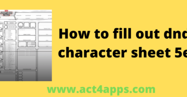 how to fill out dnd character sheet