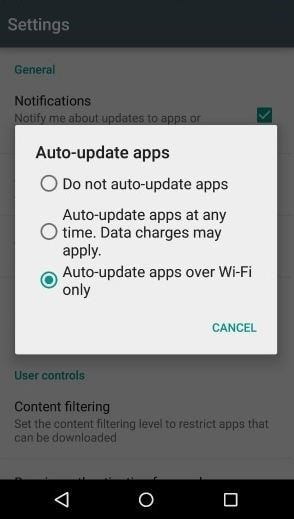 CONTROL THE AUTOMATIC UPDATES