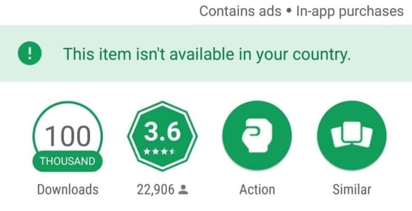 INSTALL A GAME OR APPLICATION THAT IS NOT AVAILABLE IN YOUR COUNTRY